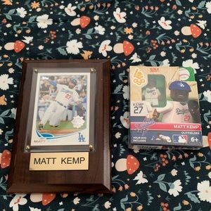 Matt Kemp 2013 Topps card and Oyo Sports Mini figurine